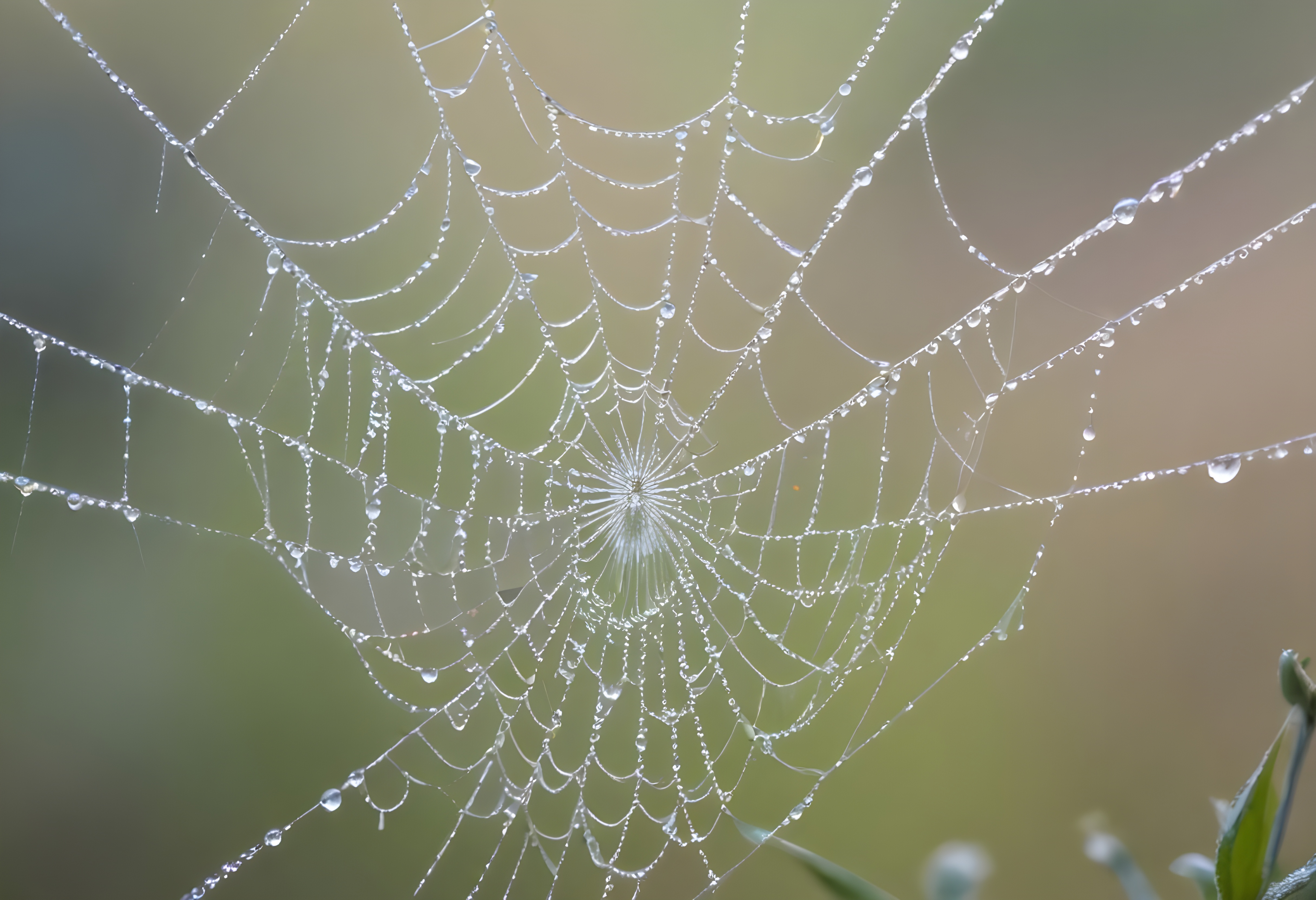 a-close-up-of-a-spider-web-with-drops-of-water-on-it